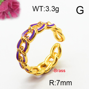 Fashion Brass Ring  F6R300033bhia-J40