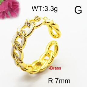 Fashion Brass Ring  F6R300034bhia-J40