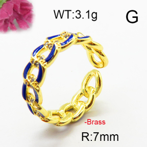 Fashion Brass Ring  F6R300035bhia-J40