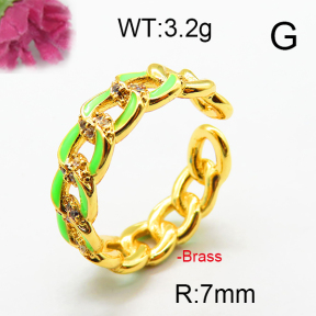 Fashion Brass Ring  F6R300036bhia-J40