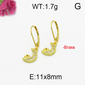 Fashion Brass Earrings  F5E400091bhva-J125