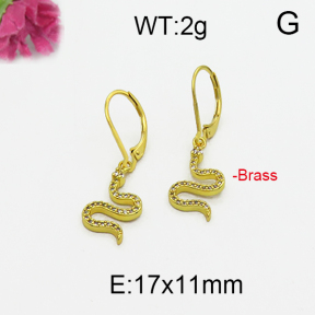 Fashion Brass Earrings  F5E400092bhia-J125