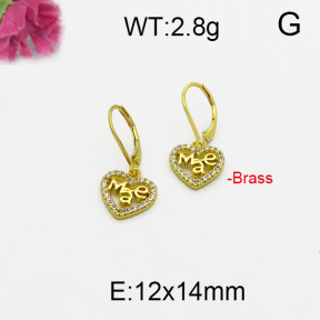 Fashion Brass Earrings  F5E400093bhva-J125