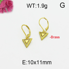 Fashion Brass Earrings  F5E400094bbov-J125