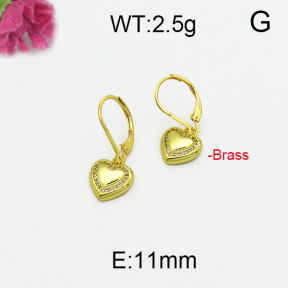 Fashion Brass Earrings  F5E400096bbov-J125