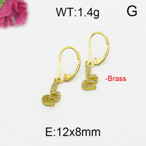 Fashion Brass Earrings  F5E400098bhva-J125