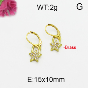 Fashion Brass Earrings  F5E400099bhva-J125