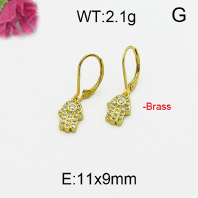 Fashion Brass Earrings  F5E400100bhva-J125
