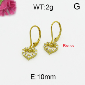Fashion Brass Earrings  F5E400101bbov-J125