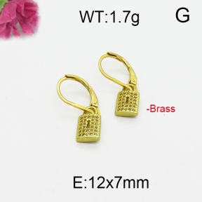Fashion Brass Earrings  F5E400103bhva-J125