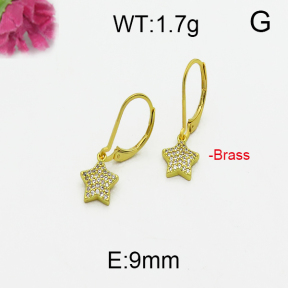 Fashion Brass Earrings  F5E400106bhva-J125