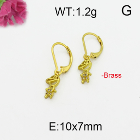 Fashion Brass Earrings  F5E400107vbnb-J125