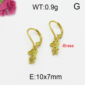 Fashion Brass Earrings  F5E400110vbnb-J125