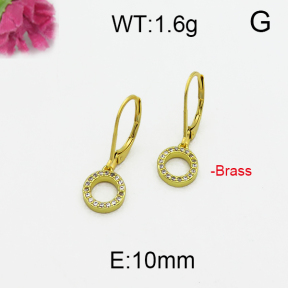 Fashion Brass Earrings  F5E400116vbpb-J125