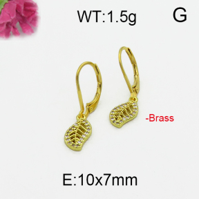 Fashion Brass Earrings  F5E400119vbpb-J125
