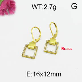 Fashion Brass Earrings  F5E400121vbpb-J125