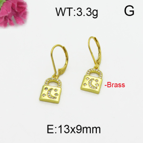 Fashion Brass Earrings  F5E400123bhva-J125
