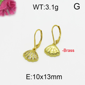 Fashion Brass Earrings  F5E400124vbpb-J125