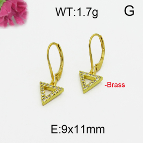 Fashion Brass Earrings  F5E400125bbov-J125