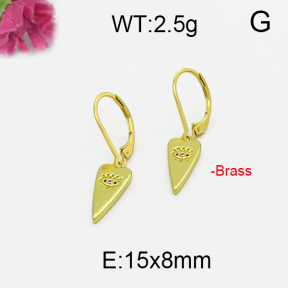 Fashion Brass Earrings  F5E400126vbnb-J125