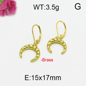 Fashion Brass Earrings  F5E400127vbpb-J125