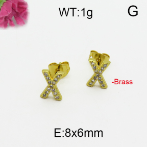 Fashion Brass Earrings  F5E400154bbov-J125