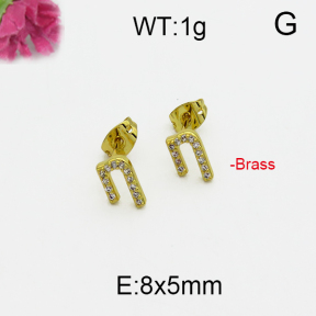 Fashion Brass Earrings  F5E400163bbov-J125
