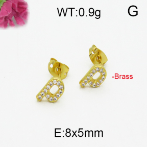 Fashion Brass Earrings  F5E400167bbov-J125