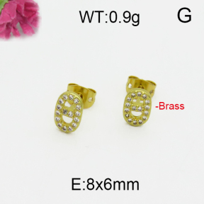 Fashion Brass Earrings  F5E400174bbov-J125