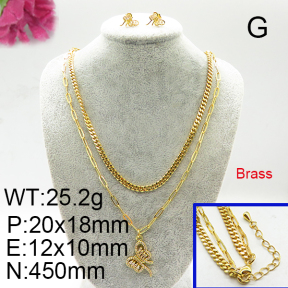 Fashion Brass Sets  F6S002802vihb-J22