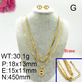 Fashion Brass Sets  F6S002824vihb-J22