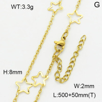 SS Necklace  3N2002250bbml-G029