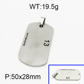 SS Pendant  5P2000133vbpb-201