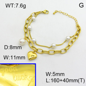 SS Bracelet  3B3002580bhva-669