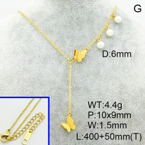 SS Necklace  3N3000909bhbl-669