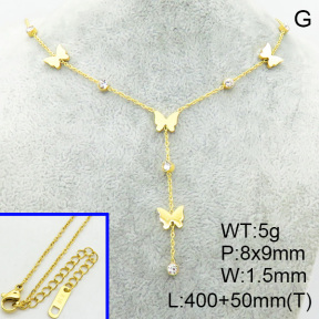 SS Necklace  3N4002030bhbl-669