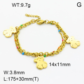 SS Bear Bracelets  TB3001579vhkl-908