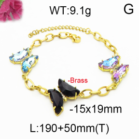 Fashion Brass Necklace  F5B400098vhha-J17