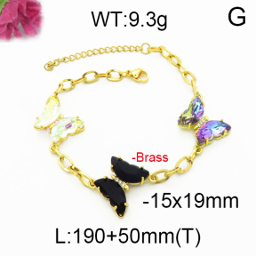 Fashion Brass Necklace  F5B400099vhha-J17