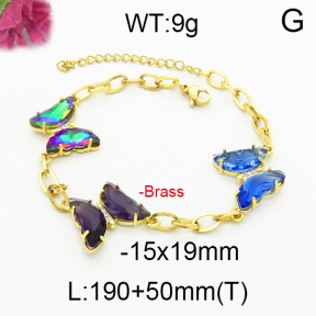 Fashion Brass Necklace  F5B400102vhha-J17