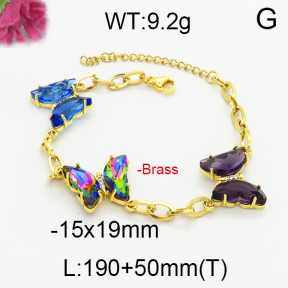 Fashion Brass Necklace  F5B400105vhha-J17