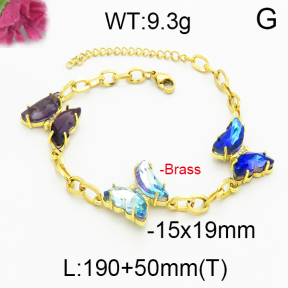 Fashion Brass Necklace  F5B400107vhha-J17