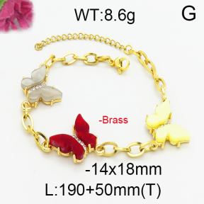 Fashion Brass Necklace  F5B400109vhha-J17