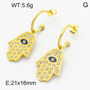 SS Earrings  3E4003091bhil-908