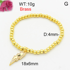 Fashion Brass Bracelet  F3B404632vbmb-L024