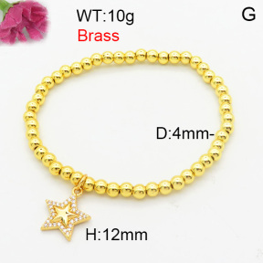 Fashion Brass Bracelet  F3B404633vbmb-L024