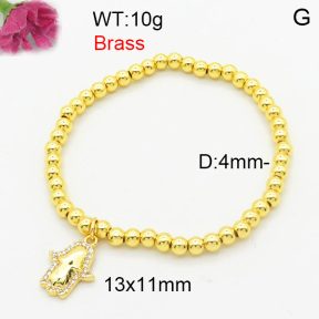 Fashion Brass Bracelet  F3B404634vbmb-L024