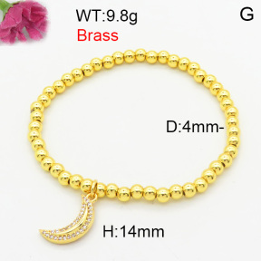 Fashion Brass Bracelet  F3B404635vbmb-L024