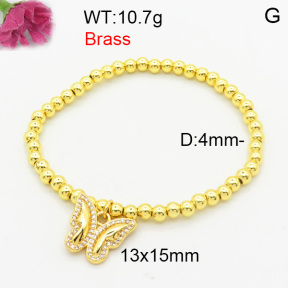 Fashion Brass Bracelet  F3B404637vbmb-L024