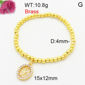 Fashion Brass Bracelet  F3B404644vbmb-L024
